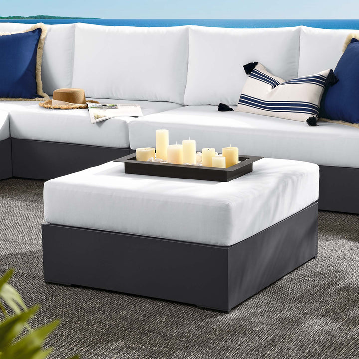 Tahoe Aluminum Patio Powder-Coated Ottoman