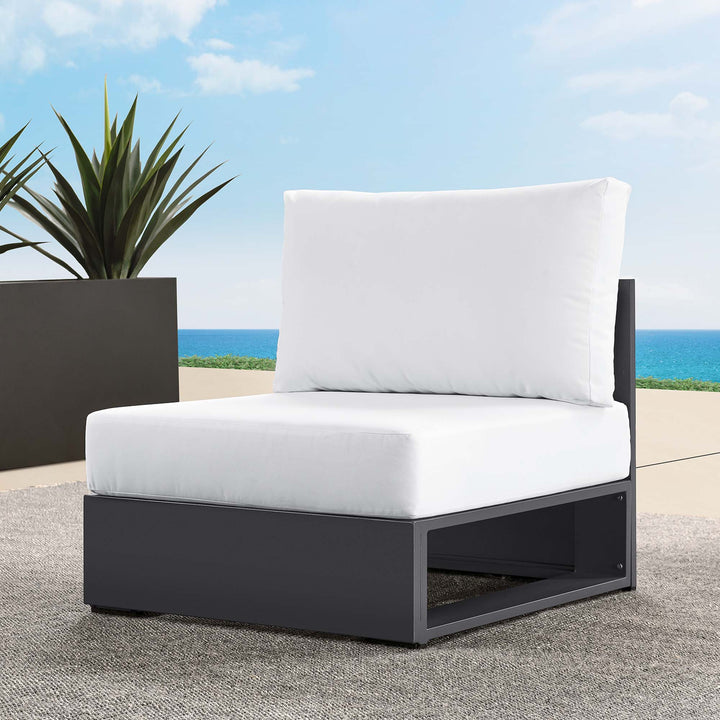 Timberlake Outdoor Patio Powder-Coated Aluminum Modular Armless Chair