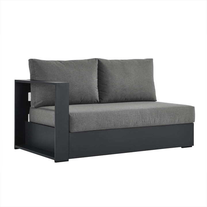 Tahoe Outdoor Patio Powder-Coated Aluminum Chaise Lounge Loveseat