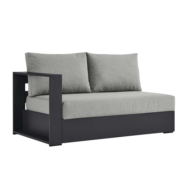 Tahoe Outdoor Patio Powder-Coated Aluminum Chaise Lounge Loveseat