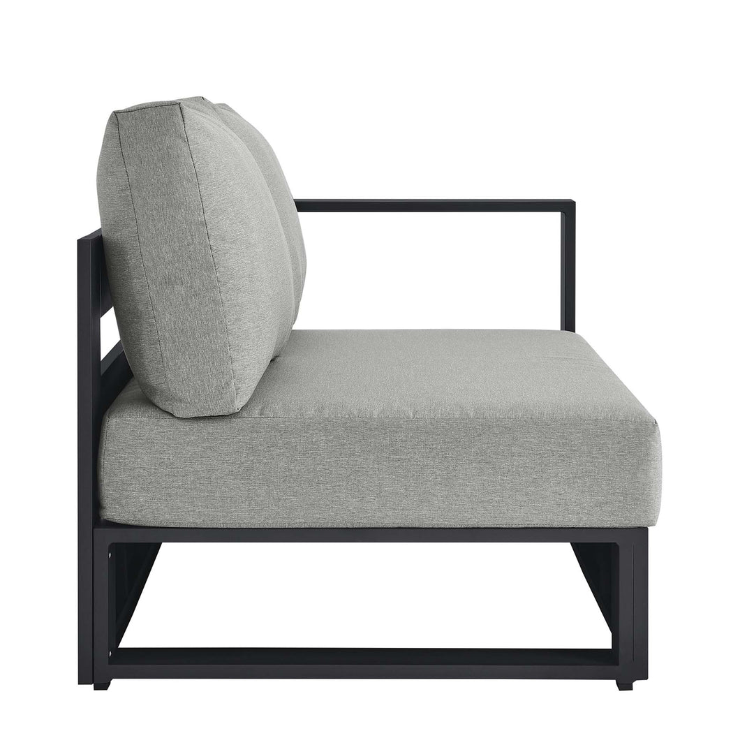 Tahoe Outdoor Patio Powder-Coated Aluminum Modular Right-Facing Recliner Loveseat