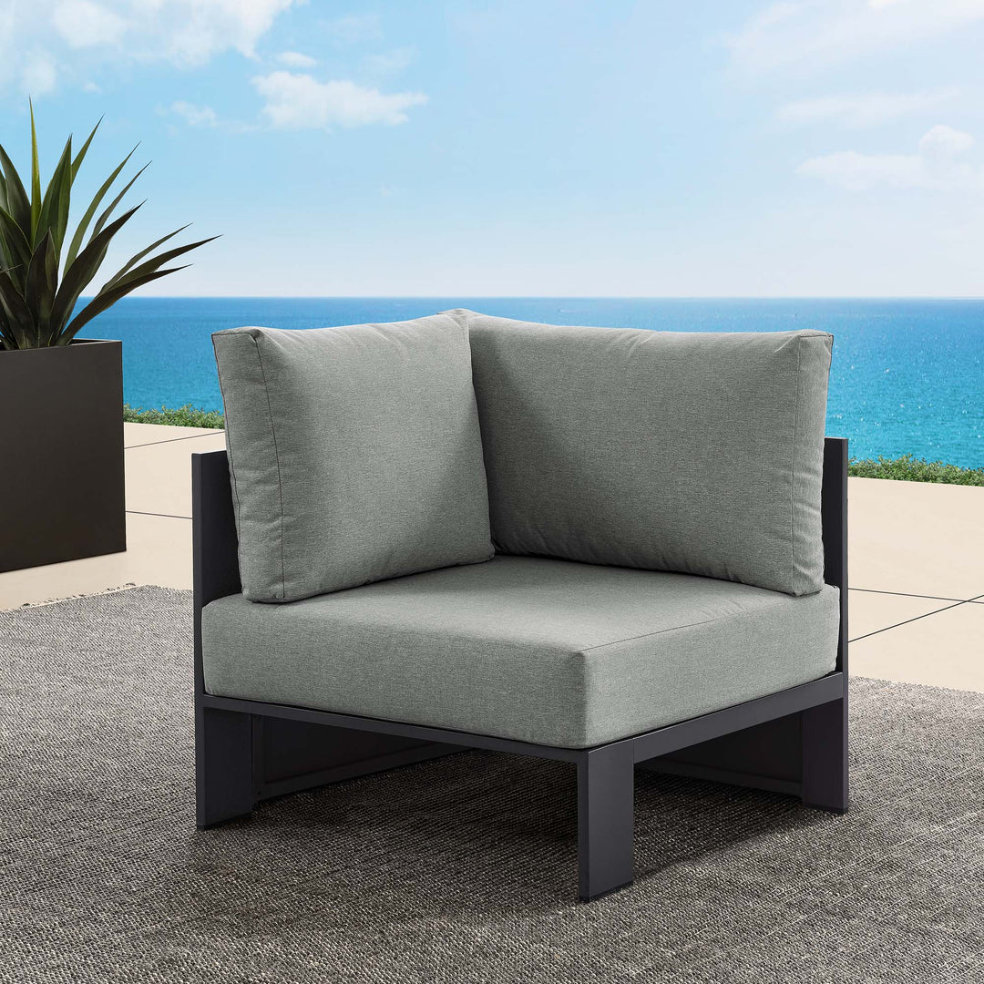 Tahoe Terrace Powder-Coated Aluminum Patio Corner Chair