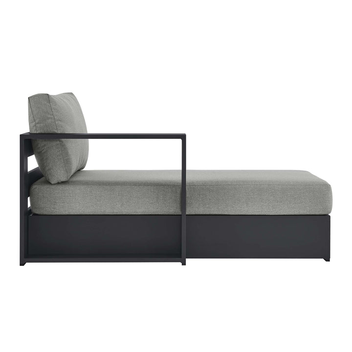 Terrace Optima Powder-Coated Aluminum Modular Left-Facing Chaise Lounge