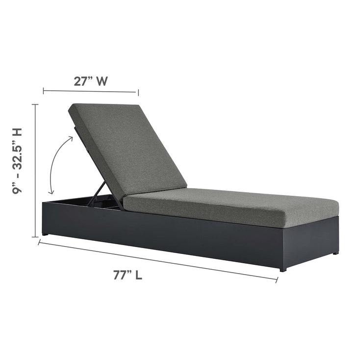 Tahoe Terrace Powder-Coated Aluminum Chaise Lounger