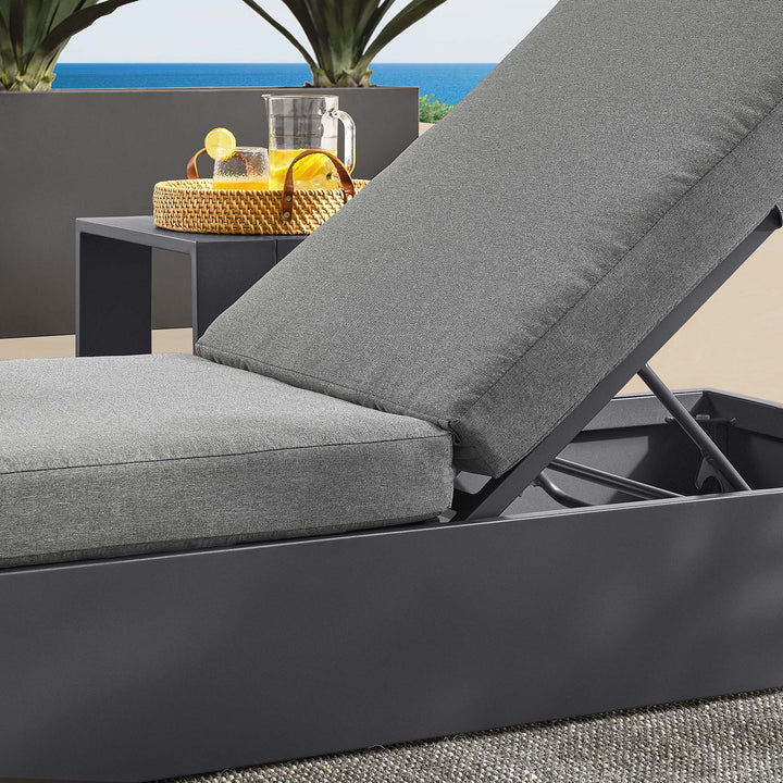 Tahoe Terrace Powder-Coated Aluminum Chaise Lounger