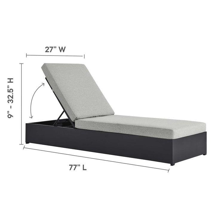 Tahoe Terrace Powder-Coated Aluminum Chaise Lounger