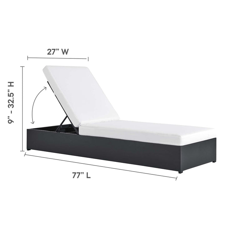 Tahoe Terrace Powder-Coated Aluminum Chaise Lounger