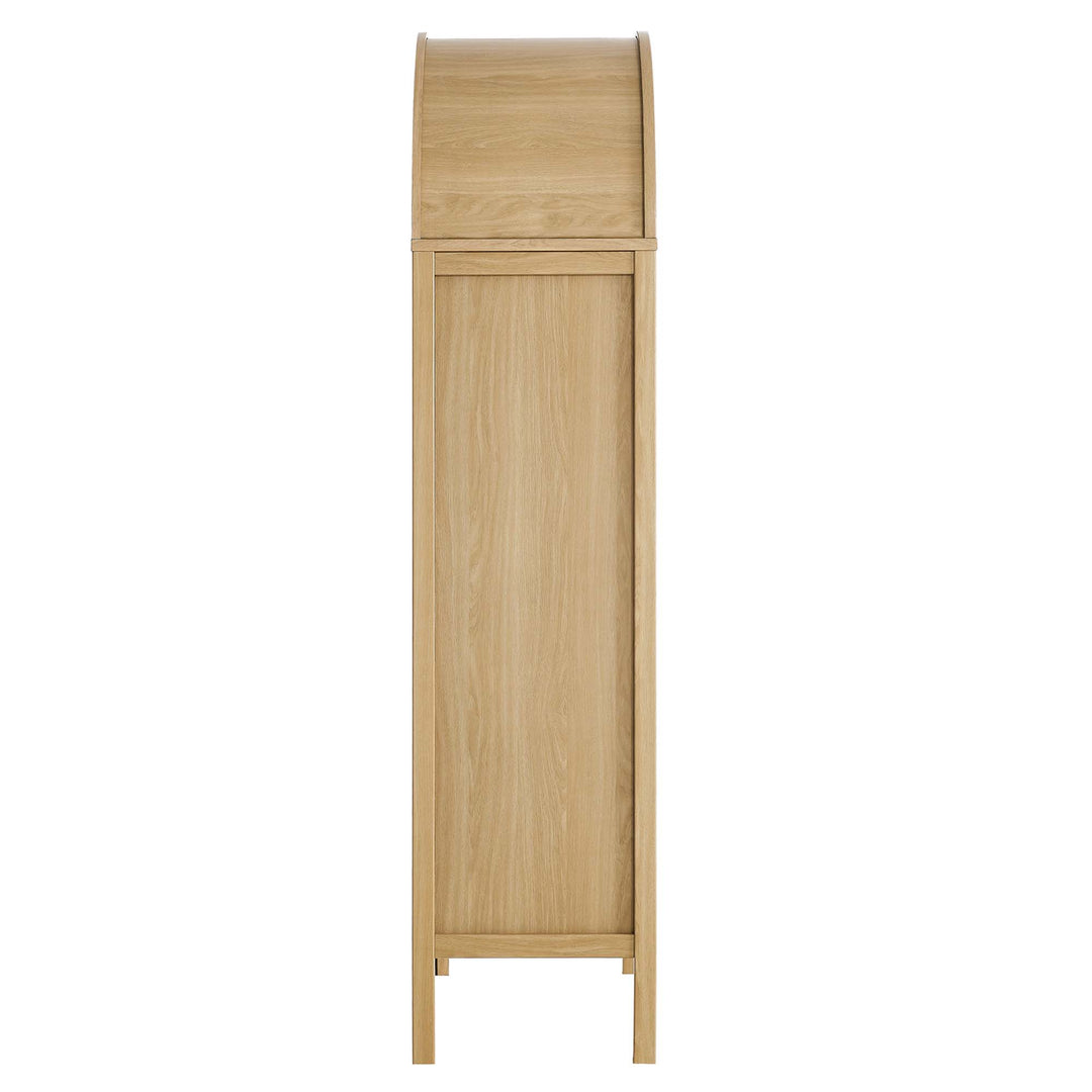 Tara Tall Arched Showcase Shelving Cabinet