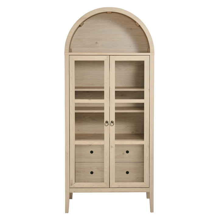 Noel Arched Display Cabinet White