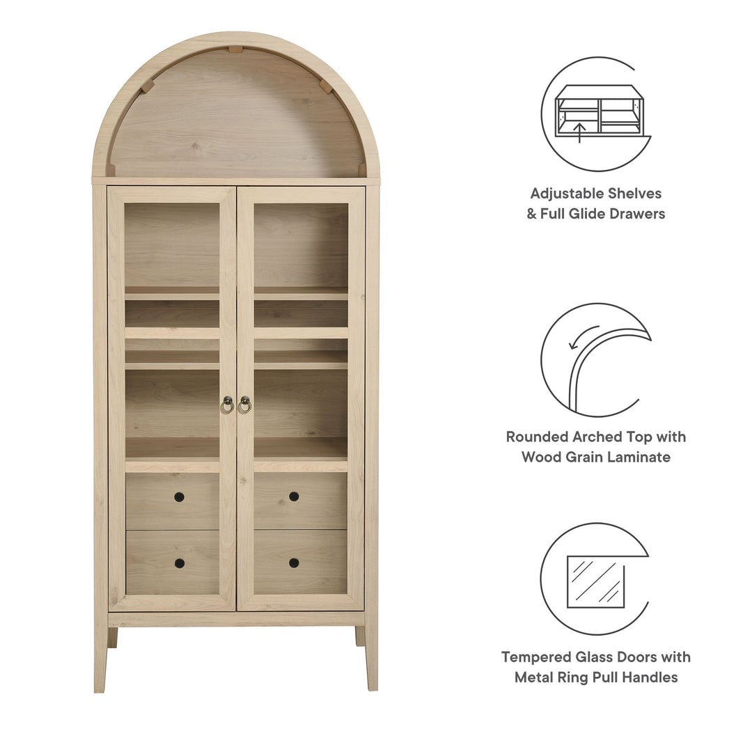 Nora Tower Arched Showcase Shelving