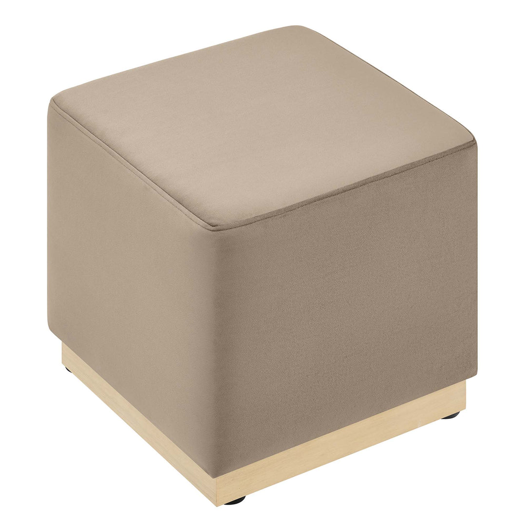 Tilden Square Velvet Ottoman