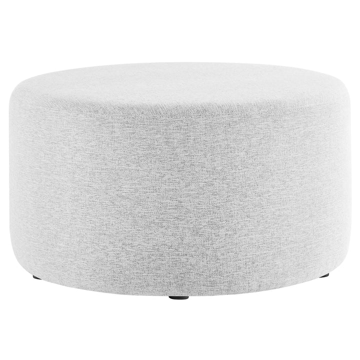 Jake 29" Round Upholstered Ottoman - Blue