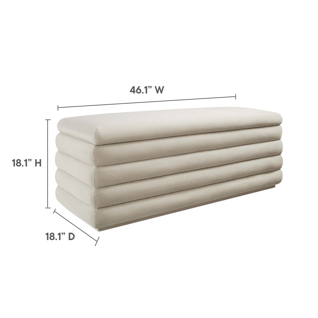 Majesty Upholstered Performance Velvet Storage Bench