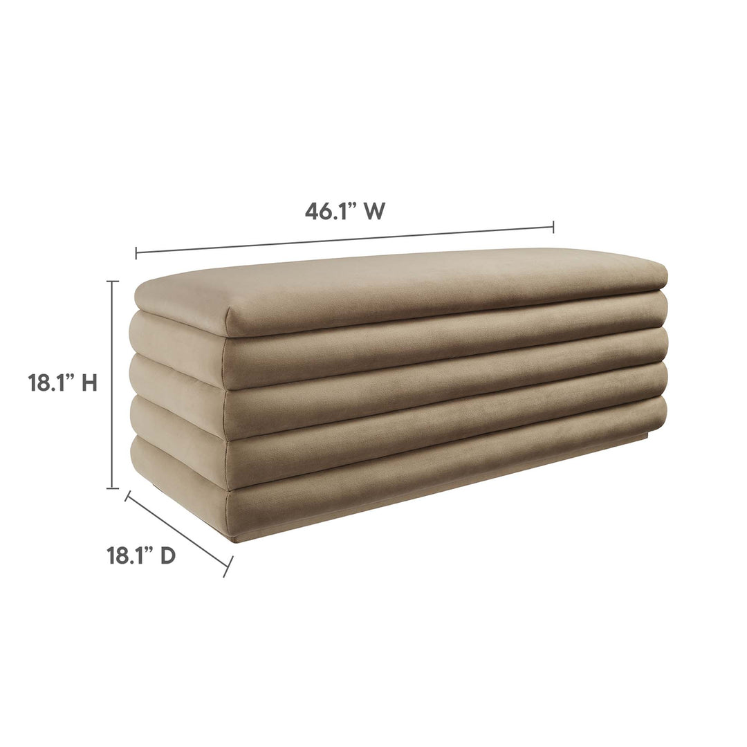 Majesty Upholstered Performance Velvet Storage Bench