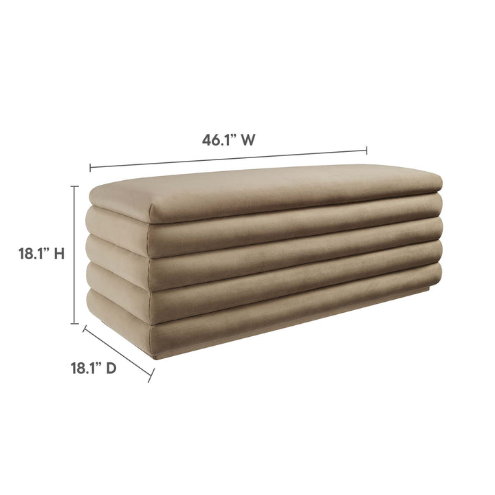 Majesty Upholstered Performance Velvet Storage Bench