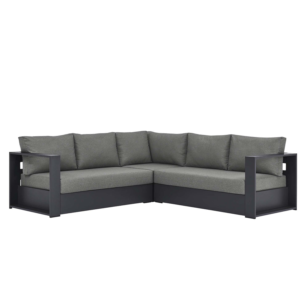 Tahoe 3-Piece Outdoor Patio Powder-Coated Aluminum Seating Sofa Set