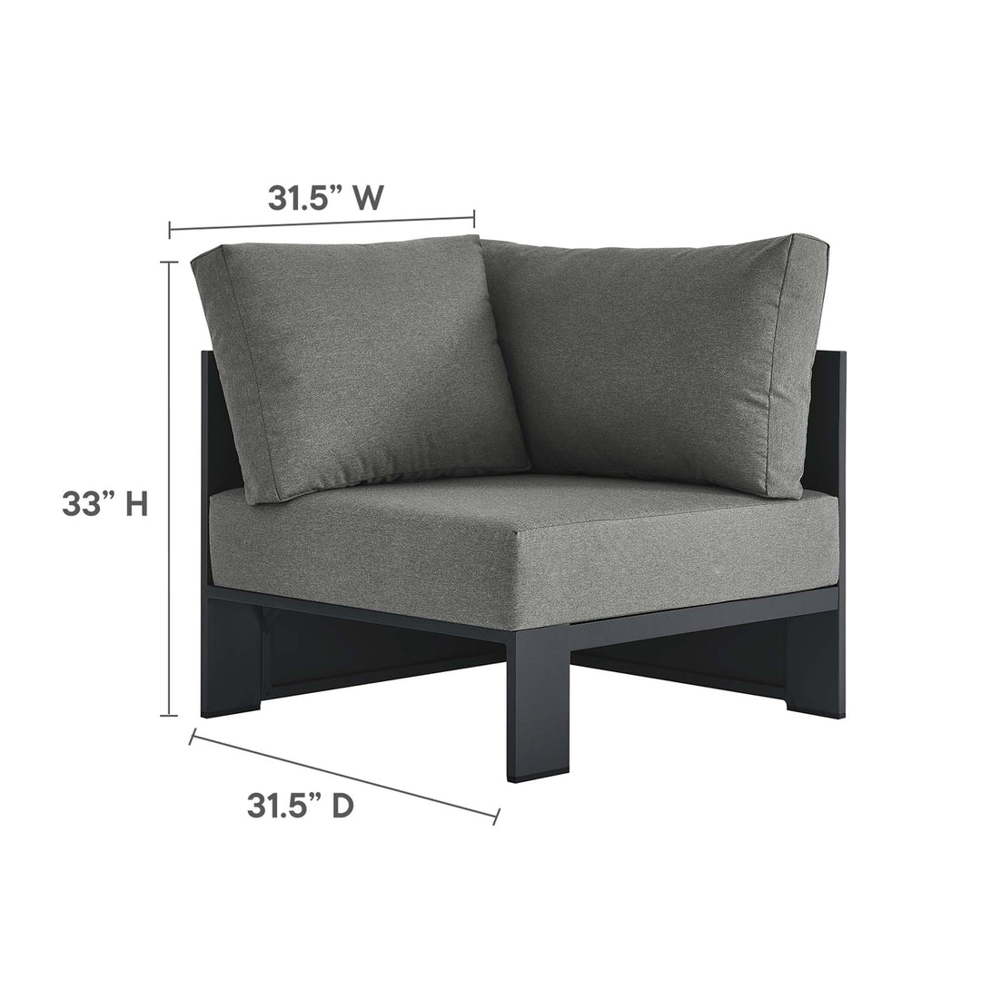 Tahoe 3-Piece Outdoor Patio Powder-Coated Aluminum Seating Sofa Set