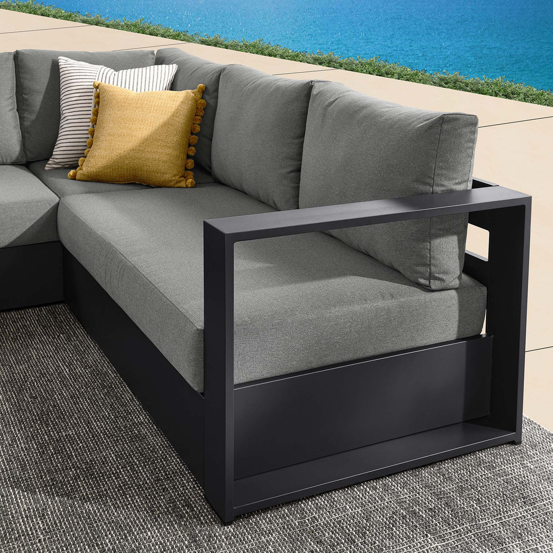 Tahoe 3-Piece Outdoor Patio Powder-Coated Aluminum Seating Sofa Set