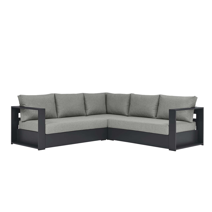 Tahoe 3-Piece Outdoor Patio Powder-Coated Aluminum Seating Sofa Set