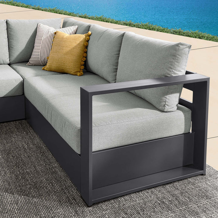 Tahoe 3-Piece Outdoor Patio Powder-Coated Aluminum Seating Sofa Set