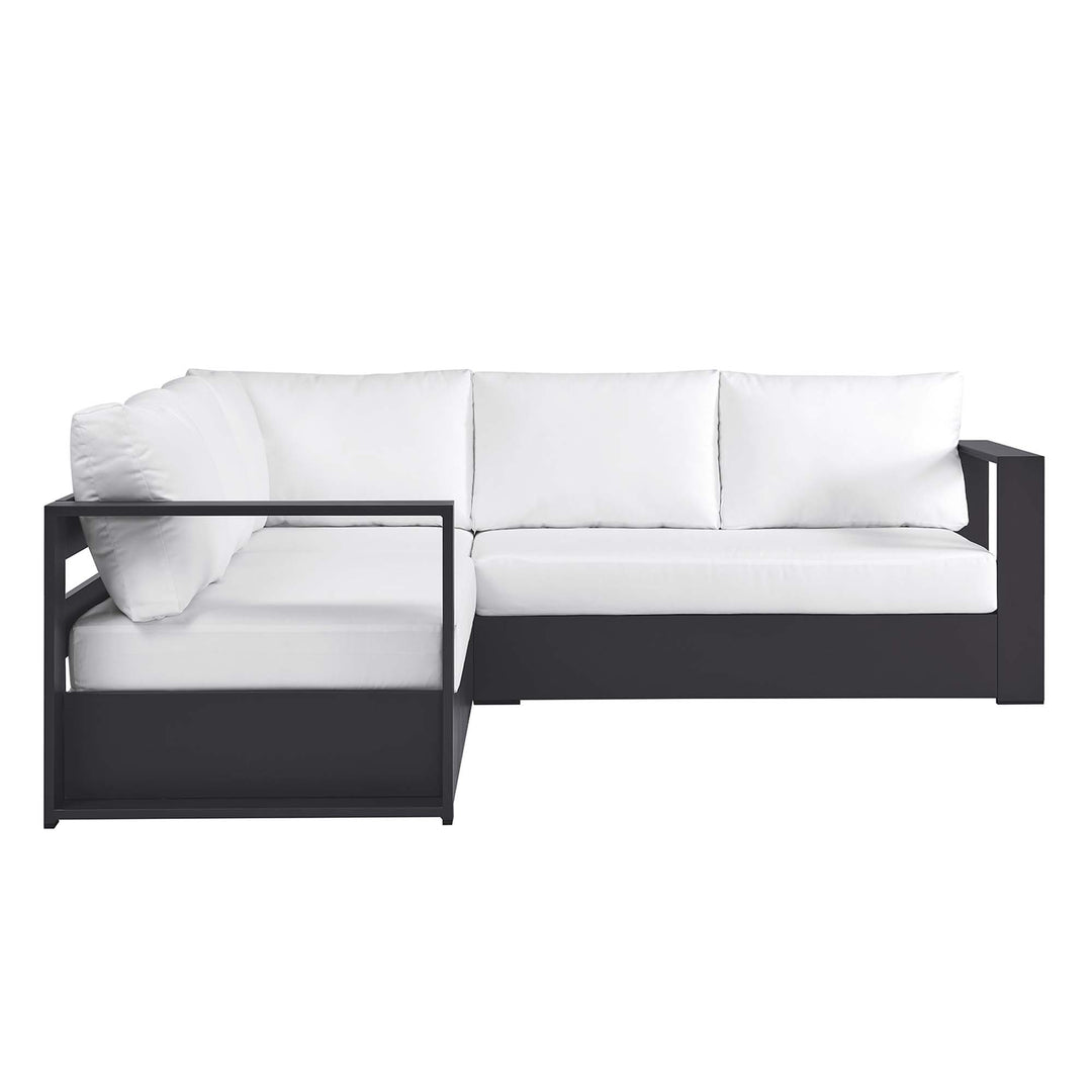 Tahoe 3-Piece Outdoor Patio Powder-Coated Aluminum Seating Sofa Set