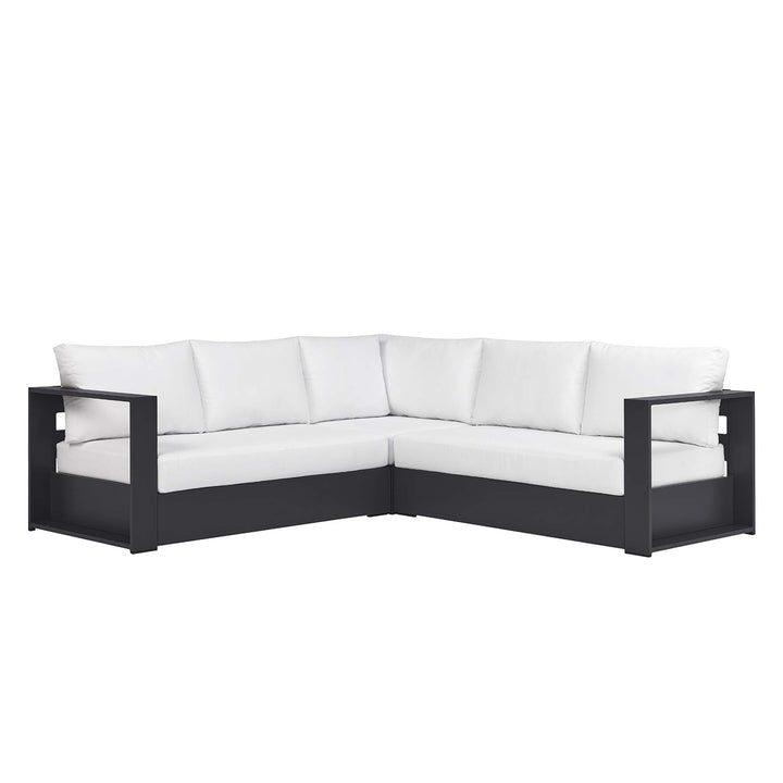 Tahoe 3-Piece Outdoor Patio Powder-Coated Aluminum Seating Sofa Set