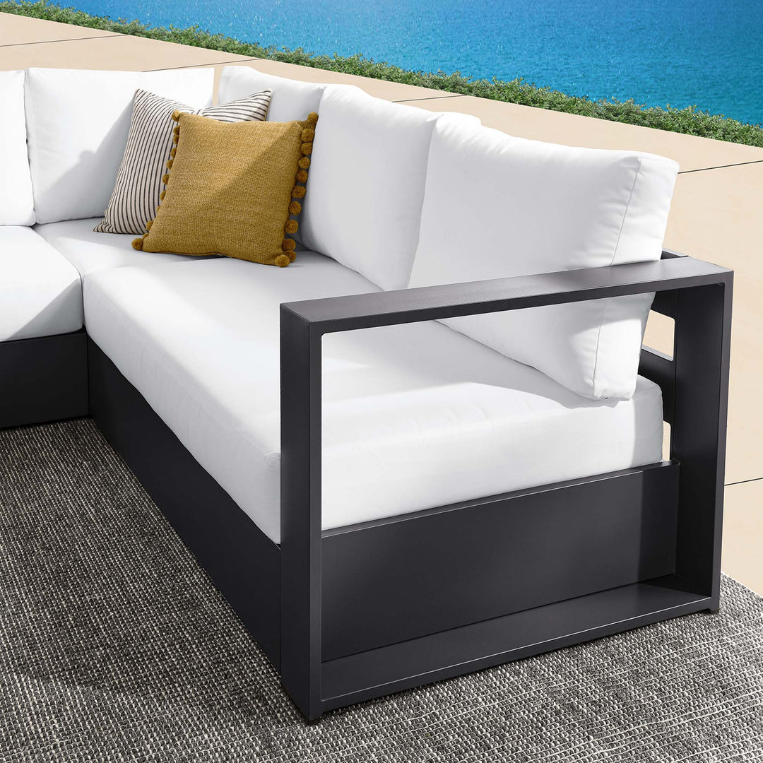 Tahoe 3-Piece Outdoor Patio Powder-Coated Aluminum Seating Sofa Set