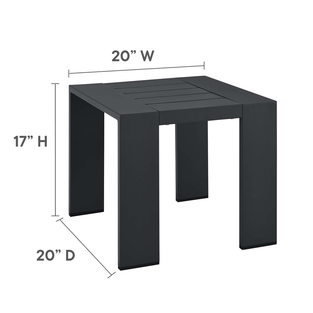 Tahoe 3-Piece Outdoor Patio Powder-Coated Aluminum Chill Lounge Set