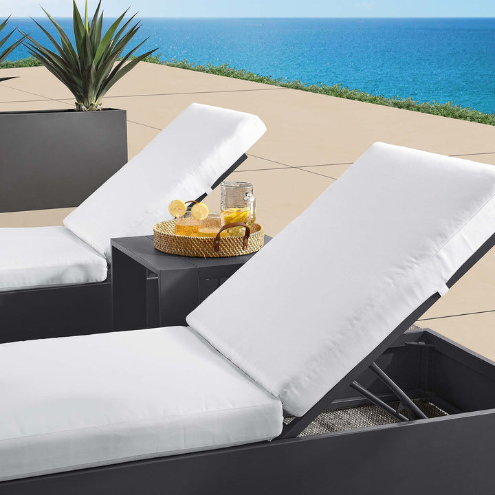 Tahoe 3-Piece Outdoor Patio Powder-Coated Aluminum Chill Lounge Set