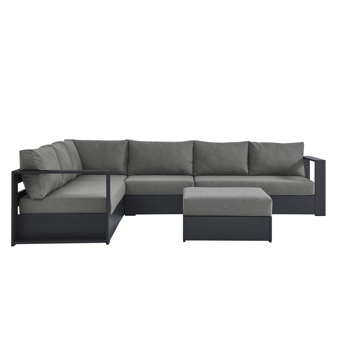 Tahoe 5-Piece Outdoor Patio Powder-Coated Aluminum Seating Sofa Set