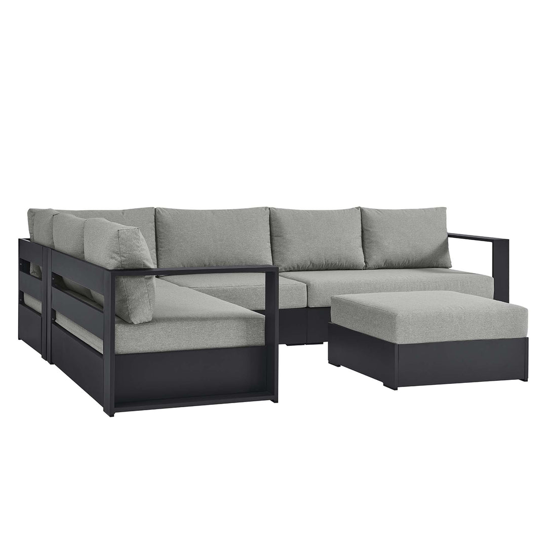 Tahoe 5-Piece Outdoor Patio Powder-Coated Aluminum Seating Sofa Set