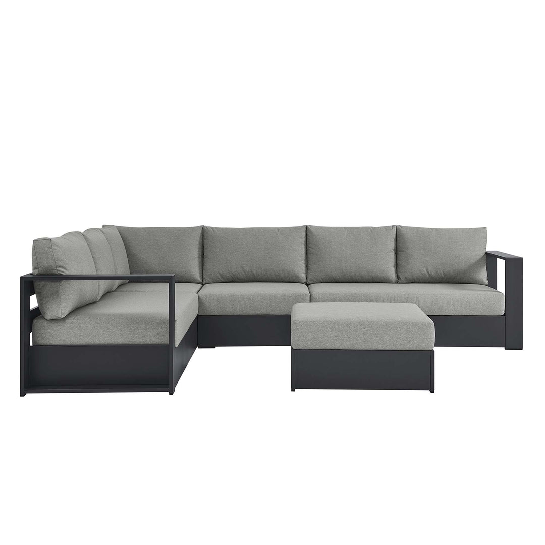 Tahoe 5-Piece Outdoor Patio Powder-Coated Aluminum Seating Sofa Set