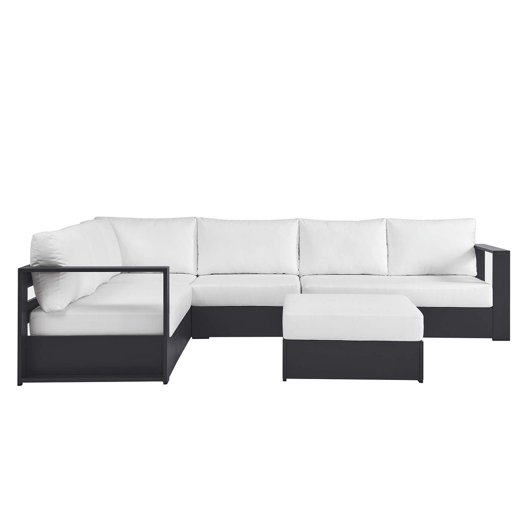 Tahoe 5-Piece Outdoor Patio Powder-Coated Aluminum Seating Sofa Set