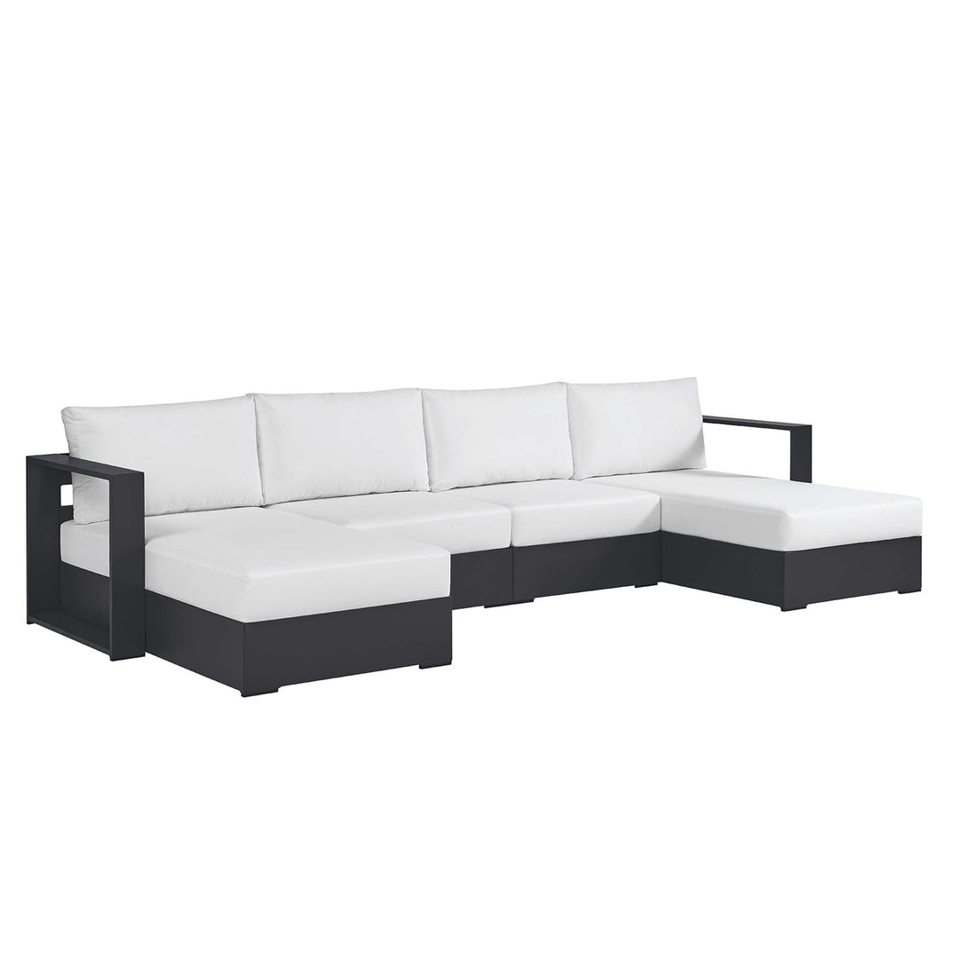 Tahoe 4-Piece Outdoor Patio Powder-Coated Aluminum Seating Sofa Set