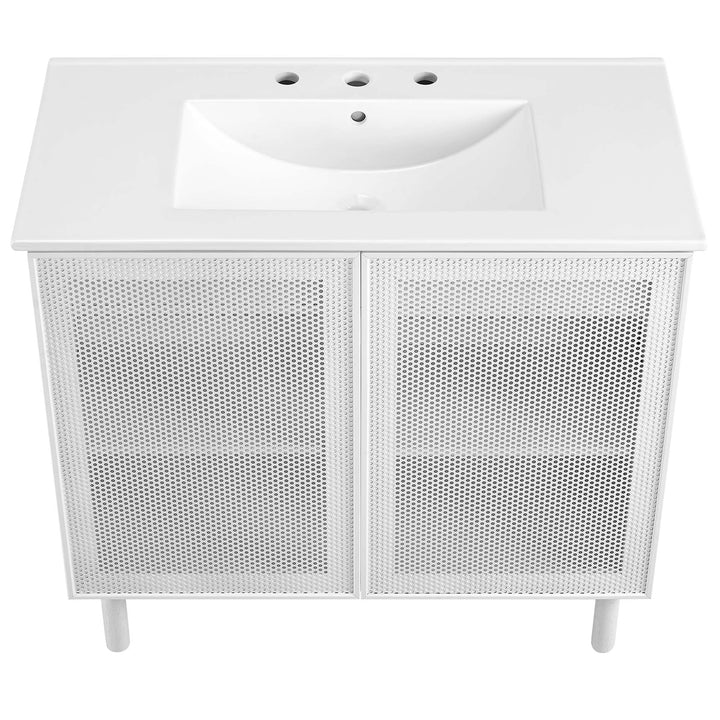 Calla 36" Patterned Panel Powder Room Vanity