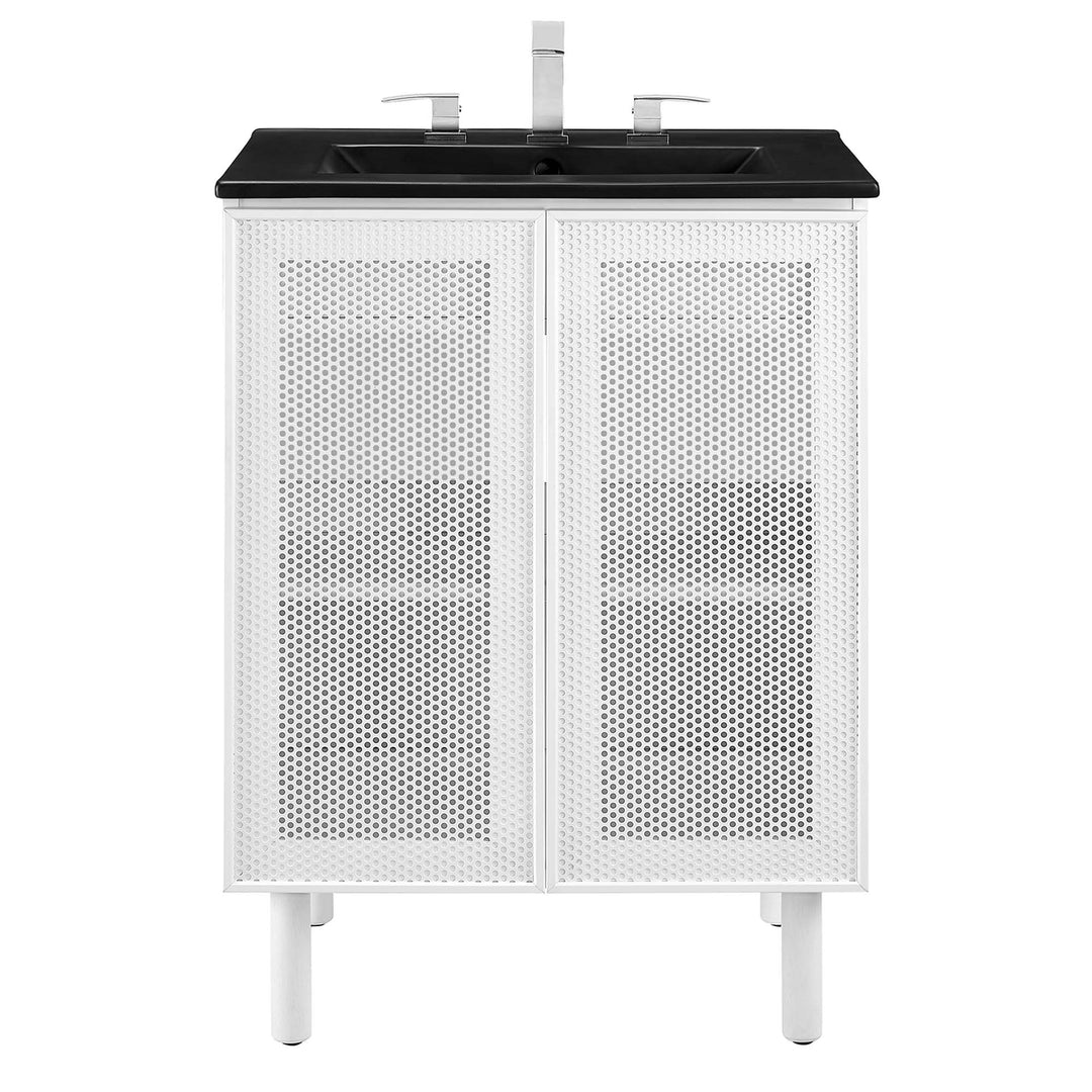 Chloe 24" Perforated Metal Bathroom Console