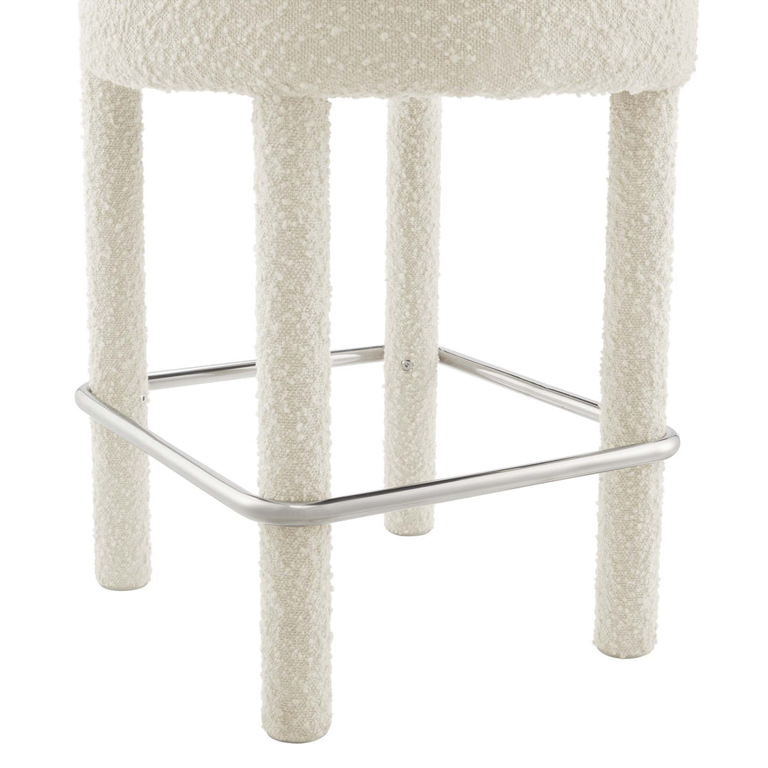 Toulouse Textured Textile Counter Stool Set of 2