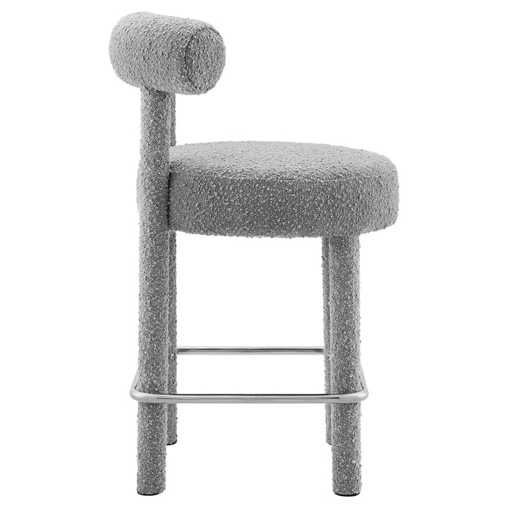 Toulouse Textured Textile Counter Stool Set of 2