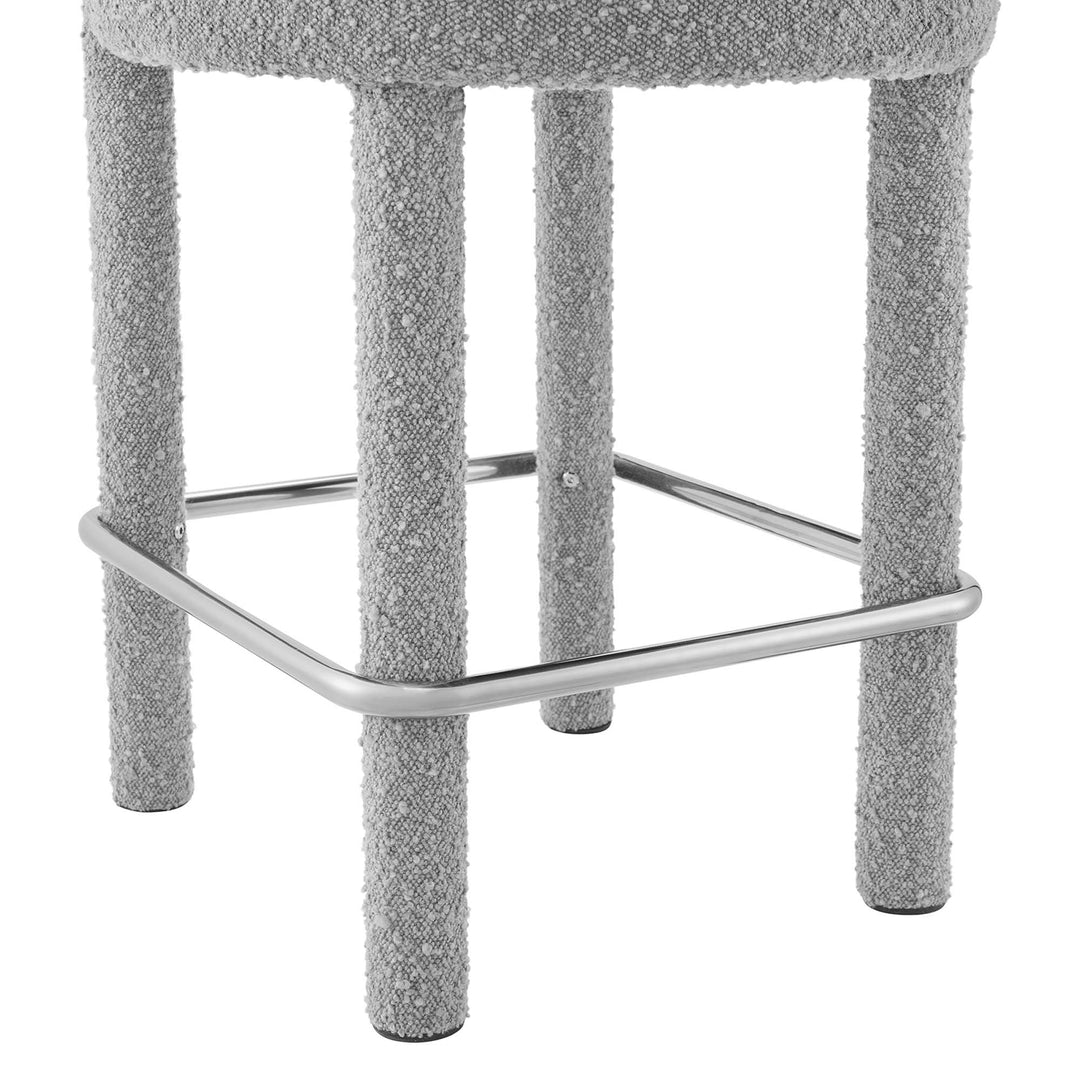 Toulouse Textured Textile Counter Stool Set of 2