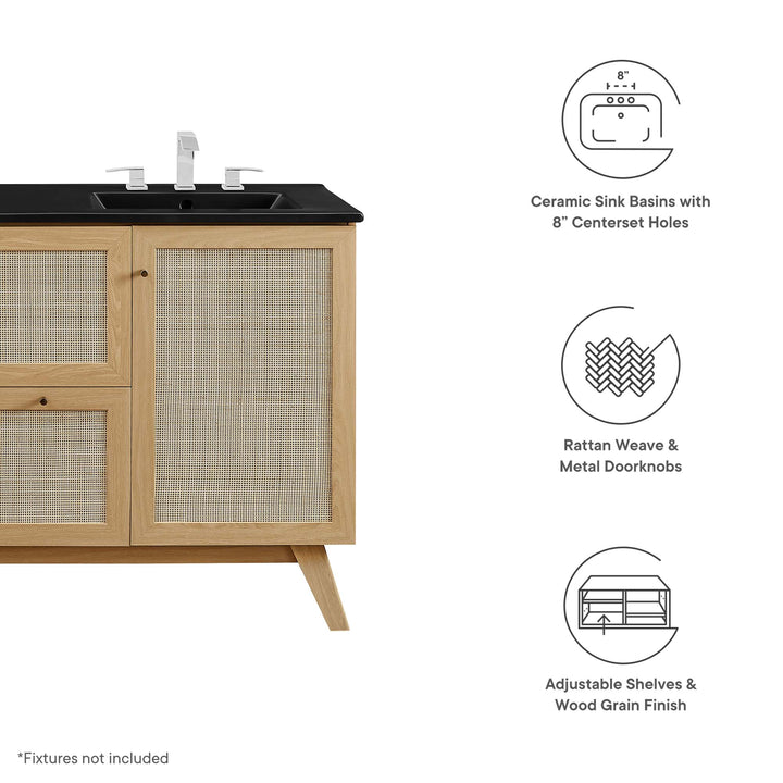 Soma 48” Dual Sink Bathroom Stand