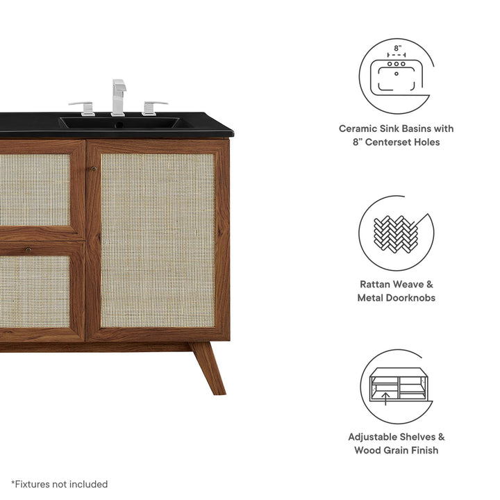 Soma 48” Dual Sink Bathroom Stand