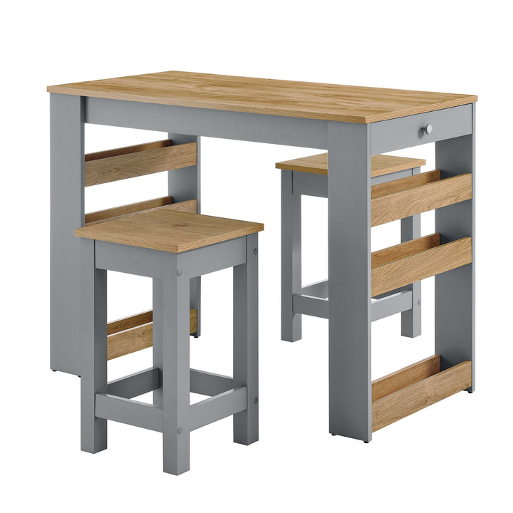 Grove 3-Piece Gathering Island and Stool Set