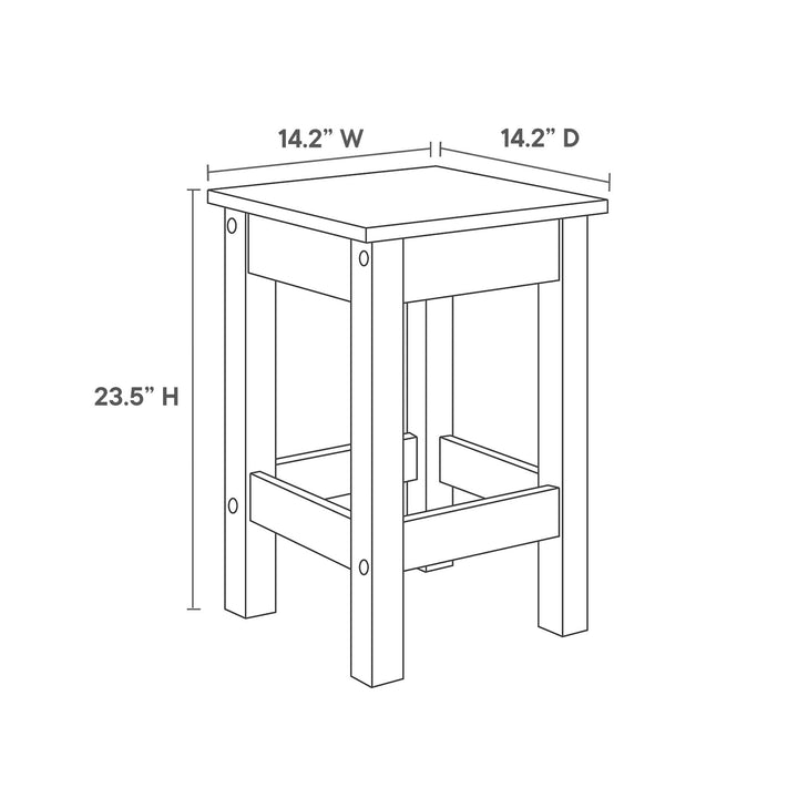 Meadowlark 3-Piece Kitchen Island and Stool Set