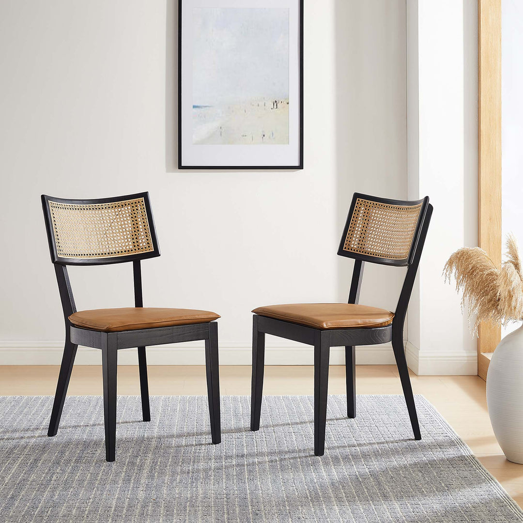 Charleston Cushioned Contemporary Chairs Set of 2