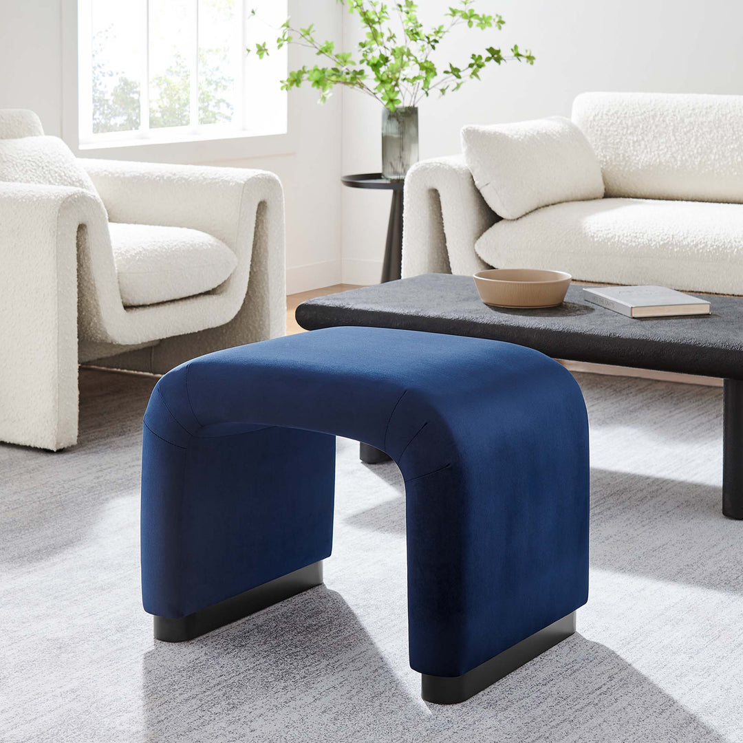 Koda Plush Velvet Cascade Stool