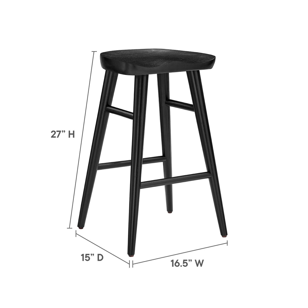 Sonora Backless Wood Counter Stools Set of 2