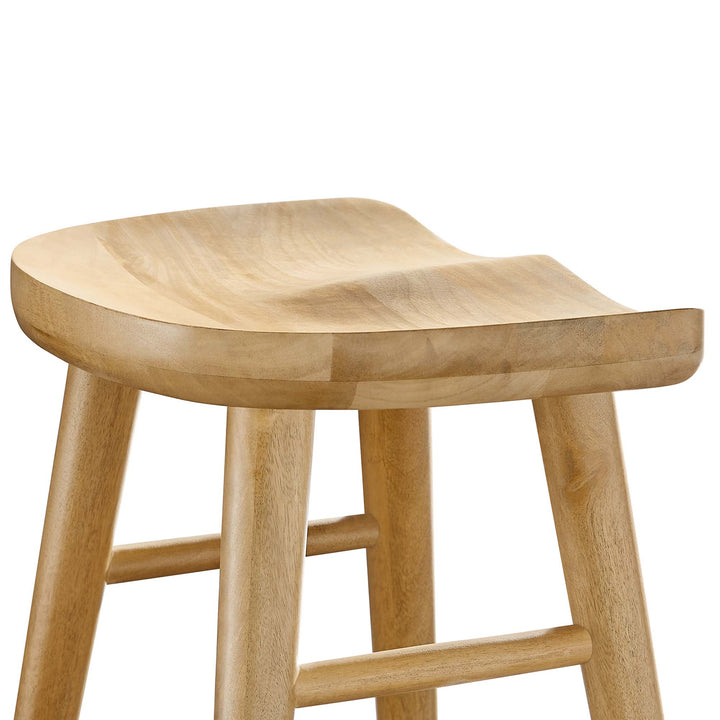 Sonora Backless Wood Counter Stools Set of 2