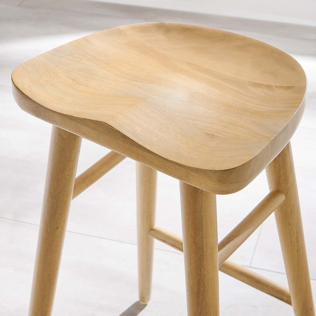 Sonora Backless Wood Counter Stools Set of 2