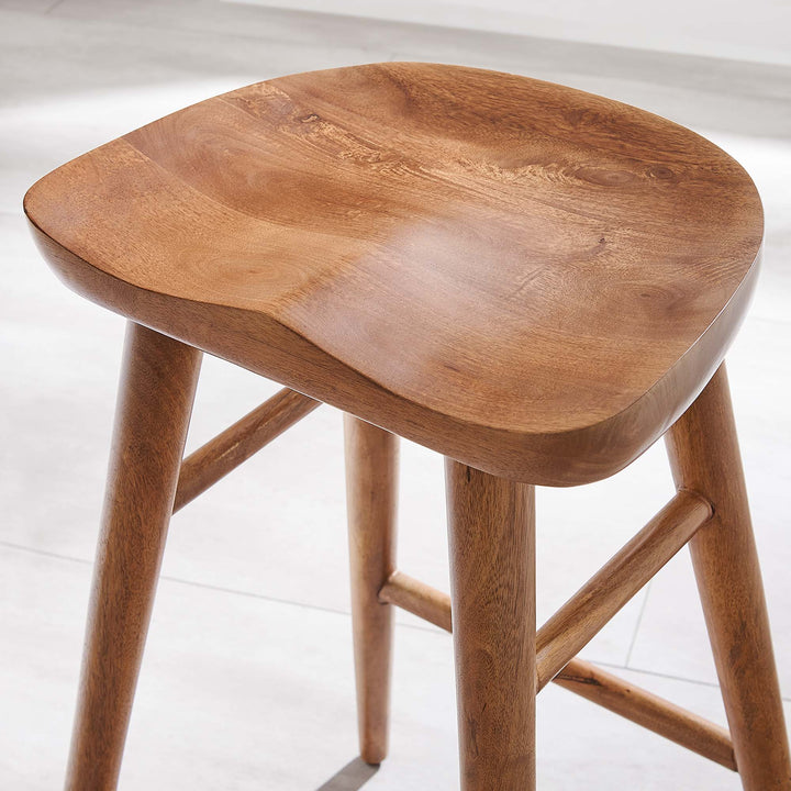 Sonora Backless Wood Counter Stools Set of 2