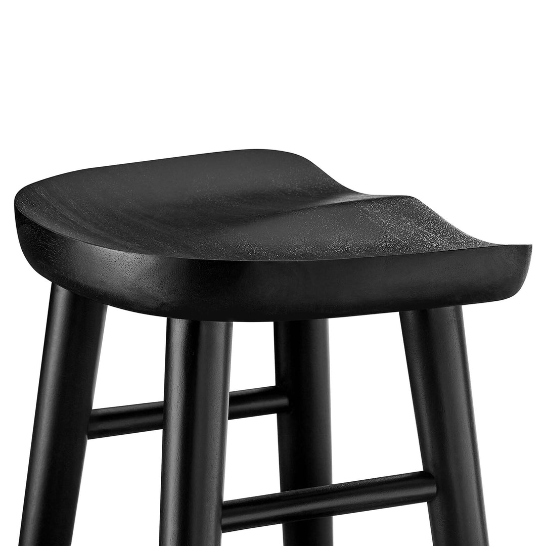 Sienna Backless Wood Bar Stools Set of 2